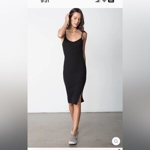 NWT stilllwater so simple tank dress - black - xs